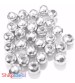 Metal Beads 6mm - Silver - Pack of 15
